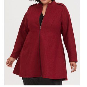 NEW Torrid (4) Red Coat Fit and Flare